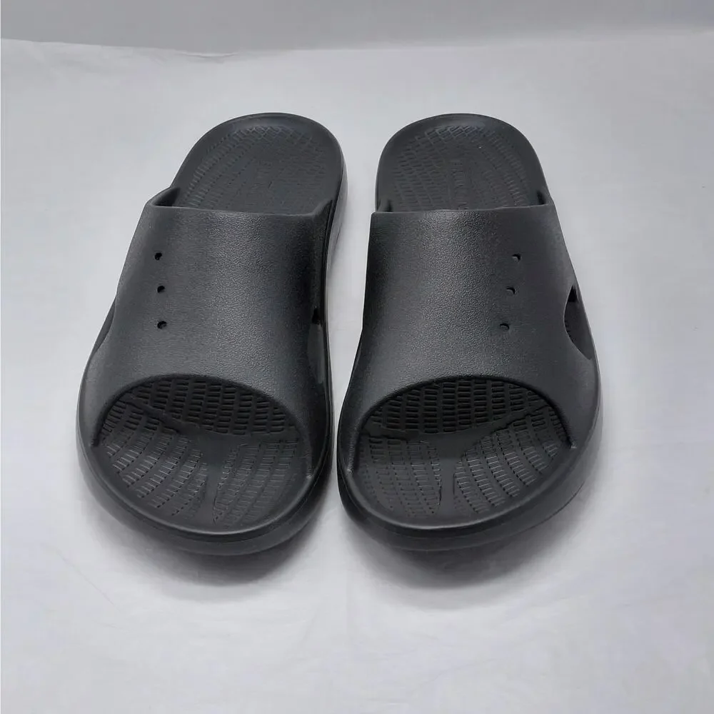 Bruno Marc Mens Slide Sandals Size 10 Black Beach Summer Lounge Vacation Shoes